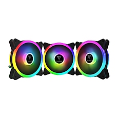 Gamdias Комплект вентилатори Fan Pack 3x120mm addressable RGB 5V 3 pin - AEOLUS M2-1203 LITE