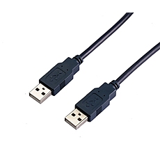 VCom Кабел USB 2.0 AM / AM Black - CU203-B-2m