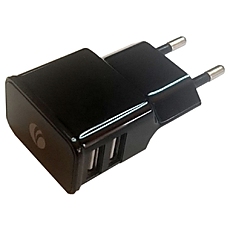 VCom Зарядно Charger AC / 2A 2xUSB - DC528