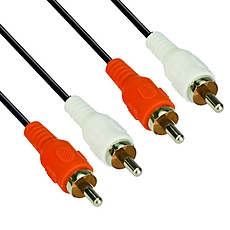 VCom Аудио кабел RCA 2x M / RCA 2x M - CV022-5m