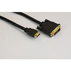 VCom Кабел DVI 24+1 Dual Link M / HDMI M - CG481G-1.5m