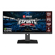 MSI Optix MAG301RF, 29.5", IPS, 200Hz, 1ms, 2560x1080, 21:9, G-sync Compatible., AG, Gaming OSD, 85% DCI-P3, 300 nits, Contrast 1000:1, DCR 100M:1, DP, 2xHDMI, 3xUSB 2.0, Earphone out, VESA100, Height Adj., Tilt, Swivel, Frameless, 9S6-3CC58A-001