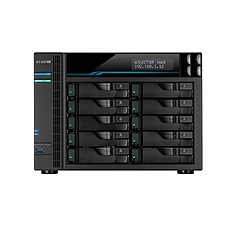 Asustor Lockerstore 10 AS6510T, 10-Bay NAS, Intel ATOM C3538 Quad-Core( Denverton 2.1GHz), 8GB DDR4 (Max 32 GB) , 10 GbE x 2, 2.5 GbE x 2, USB 3.2 Gen-1 x 2, 10 x 2.5” / 3.5” SATA or SSD, 2 x M.2PCIe (NvMe) or SATA SSD, with lockable tray, AES-NI hardwar