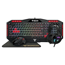 Gamdias геймърски комплект Gaming COMBO 4-in-1 Keyboard, Mouse, Headphones, Pad - POSEIDON M2