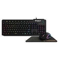 Gamdias геймърски комплект Gaming COMBO 3-in-1 Keyboard, Mouse, Pad - ARES P2