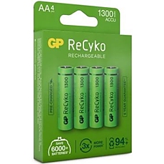 Акумулаторна Батерия R6 AA 130AAHC-EB4 1300mAh NiMH 4 бр. в опаковка GP