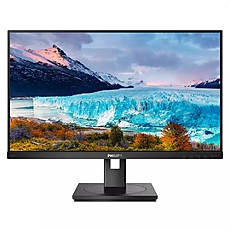 Philips 243S1, 23.8" Wide IPS LED, 4 ms, 1000:1 50M:1 DCR, 250cd/m2, 1920x1080@75Hz, HDMI, DVI, USB-C 3.2, Tilt, Pivot, Swivel, Height Adjust, Speakers,  Black