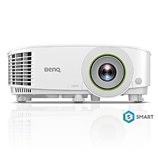 BenQ EH600 DLP 1080P, 16:9, 3500lm, Wireless Android-based Smart Projector 1.1X, Throw Ratio 1.47-1.62, HDMIx2 (1 for wireless dongle), Wireless projection (support Android, iOS, Windows,MAC,Chrome), Dual Band WiFi, BT 4.0, up to 15000 hrs, 2.5 Kg, White