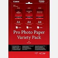 Canon Pro Photo Paper Variety Pack PVP-201, A4 (5xPT-101, 5xLU-101, 5xPM-101)