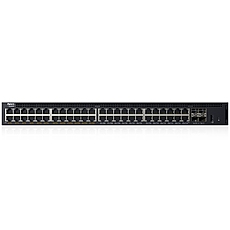 Dell Networking X1052P Smart Web Managed Switch, 48x 1GbE (24x PoE - up to 12x PoE+) 4x 10GbE SFP+