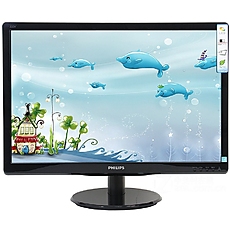 Monitor LED Philips 193V5LSB2/10, V-line, 18.5'' 1366x768@60Hz, 16:9, TN, 5ms, 200nits, Black, 3 Years, VESA100x100/VGA/