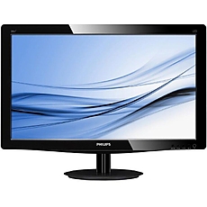 Monitor LED Philips 203V5LSB26/10, V-line, 19.5'' 1600x900@60Hz, 16:9, TN, 5ms, 200nits, Black, 3 Years, VESA100x100/VGA/