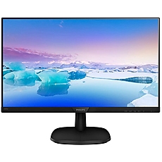 Monitor 23.8'' Philips 243V7QDSB/00(01) Black IPS, 16:9, 1920x1080, 4ms, 250 cd/m2, 1000:1, D-Sub, DVI, HDMI, vesa