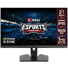 MSI Optix MAG274QRF Gaming Monitor, 27" 165Hz, QHD (2560 x 1440) 16:9, IPS Anti-glare, 300 cd/m2, 1000:1, 178°/178°, G-sync Compatible, 1x DP, 2x HDMI, 1x Type-C, 2x USB 2.0 Type A, 1x Earphone out, Tilt/Swivel/Pivot/Height Adjust, 3Y Warranty