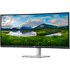 Dell Monitor LED S3422DW, 34" WQHD 3440x1440 100Hz VA AG 21:9 Curved 99% sRGB, 300cd/m2, 3000:1, 178Вє/178Вє, 4ms GtG, Flicker Free, 2xHDMI, 1xDP, USB Hub (4xUSB 3.0) Audio Jack, Free Sync, Height Adj, 3Y