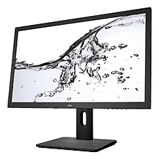 AOC Monitor LED I2475PXQU IPS (23.8'', 16:9, 1920x1080, IPS, 250 cd/mВІ, 1000:1, 200M:1, 5 ms, 178/178В°, VGA, DVI, HDMI, HDCP, DP, 4 x USB, Swivel,  Tilt: -5/+25В°, Ergonomic height amount, Pivot, Energy Star 7.0, TCO 7.0, EPEAT Gold, Vesa) Black, 3y