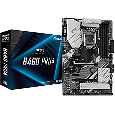 ASROCK Main Board Desktop B460 PRO4 (S1200, 4xDDR4,2xPCIe x16,2xPCI Ex1, 6 SATA3 ,1x Ultra M.2, GLAN,VGA,DP,HDMI,USB 3.1 ) ATX retail