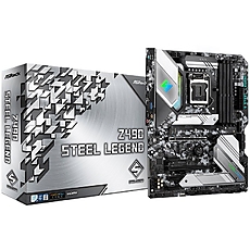 ASROCK Main Board Desktop Z490 (S1200, 4xDDR4,2xPCIe x16,3xPCI Ex1, 6 SATA3, 2xUltra M.2 ,GLAN,HDMI,DP,SPDIF,COM Header, USB 3.2 ) ATX retail