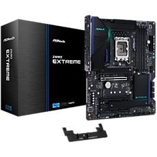 ASROCK Main Board Desktop Z690 Extreme (S1700, Z690, 4x DDR4, 3x PCIe x16, 1x PCIe x1, 8x SATA3 6.0Gb/s, 1x m.2 PCIe Gen4x4, 1x PCIe Gen3x4, RAID 0,1,5,10, 10x USB 3.2, 2x RG-45 2.5G Lan, HDMI, DP, SPDIF, ATX, Retail