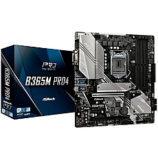 ASROCK Main Board Desktop B365M PRO4 (S1151, 4xDDR4, 2xPCIe x16, 1xPCI Ex1, 6 SATA3, 1x Ultra M.2, M.2 socket, GLAN, VGA, DVI, HDMI, USB 3.1) mATX retail