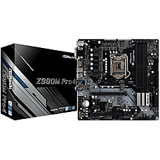 ASROCK Main Board Desktop Z390 (S1151, 4xDDR4,2xPCIe x16,2xPCI Ex1, 6 SATA3, 2xUltra M.2 ,GLAN,VGA, DVI, HDMI, COM Header,6 USB 3.1 ) mATX retail