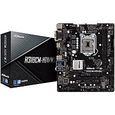 ASROCK Main Board Desktop H310 (S1151, 2xDDR4,1xPCIe x16,2xPCI Ex1, 4 SATA3 ,1xM.2,GLAN,VGA,DVI,HDMI,USB 3.1 ) mATX retail