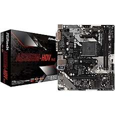 ASROCK Main Board Desktop AM4 B350 (SAM4,2xDDR4,1xPCI 3.0x16,PCI E 2.0x1 , SATA III,M2,USB3.0,VGA,DVD,HDMI,GLAN) mATX Retail