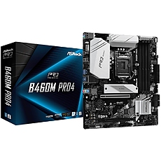 ASROCK Main Board Desktop B460M (S1200, 4xDDR4,2xPCIe x16,2xPCI Ex1, 6 SATA3 ,2x Ultra M.2, GLAN,VGA,DP,HDMI,USB 3.1 ) ATX retail