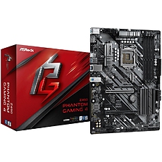 ASROCK Main Board Desktop Z490 PHANTOM GAMING 4 (S1200, 4xDDR4,2xPCIe x16,3xPCI Ex1, 6 SATA3, 1xUltra M.2 ,GLAN,HDMI,COM Header, USB 3.2 ) ATX retail