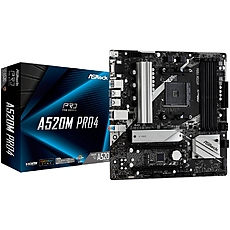 A520M PRO4/AM4/4xDDR4/128GB MAX/GbLAN/2xPCIE 3.0x16/PCIE3x2/2xM2/4xSATA/1xPS/2, HDMI/DP/VGA/mATX/