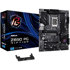 ASROCK Main Board Desktop Z690 PG Riptige (S1700, Z690, 4x DDR4, 2x PCIe x16, 3x PCIe x1, 8x SATA3 6.0Gb/s, 2x m.2 PCIe Gen4x4, RAID 0,1,5,10, 9x USB 3.2, 1x USB-C 1x RJ-45 2.5G Lan, HDMI, SPDIF, ATX, Retail