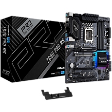 ASROCK Main Board Desktop Z690 PRO RS (S1700, Z690, 4x DDR4, 3x PCIe x16, 2x PCIe x1, 8x SATA3 6.0Gb/s, 2x m.2 PCIe Gen4x4, RAID 0,1,5,10, 9x USB 3.2, 1x RJ-45 2.5G Lan, HDMI, DP, ATX, Retail