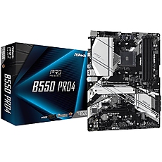 ASROCK Main Board Desktop B550 PRO4 (AM4, B550, 4xDDR4, 1xPCIe 4.0x16, 1xPCIe 3.0x16, 2xPCIe 3.0x1,6xSATA,1x M.2 Gen4 x4, 1xM.2, 2xUSB3.2 Gen2, 6xUSB3.2 Gen1, HDMI, D-SUB, GLAN, ATX, Retail)