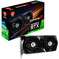 MSI Video Card NVidia GeForce RTX 3050 GAMING X 8G, 8GB GDDR6, 128bit, Effective Memory Clock: 14000MHz, Boost: 1845MHz, 2560 CUDA Cores, PCI-E 4.0 x8, 3x DP, HDMI 2.1, RAY TRACING, TORX Fan 4.0, 550W Recommended PSU, Backplate, 3Y