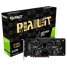 VC Palit nVidia GTX1660 Dual OC 6GB GDDR5, 192bit, DVI, HDMI, DP part# NE51660S18J9-1161A