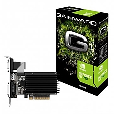 Gainward NVIDIA GeForce GT710 PCI-Express 2.0 x 16, 2048 MB DDR3 (64 bits), VGA, HDMI, DVI SilentFX