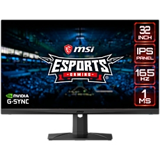 MSI Optix MAG321QR Gaming Monitor, 31.5" 165Hz, WQHD (2560 x 1440), IPS Anti-glare, 1ms, 350nit, 1200:1, 178°/178°, HDR, G-sync Compatible, Mystic Light, 1x DP, 2x HDMI, 1x Type-C, 2x USB 2.0, RGB, Adjustable stand, 3Y Warranty