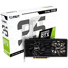 Palit GeForce RTX 3050 Dual 8GB GDDR6, 128bit, 3x DP 1.4a, 1x HDMI 2.1, 8 pin Power connector, recomended PSU 550W, NE63050019P1-190AD