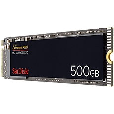 SANDISK Extreme PRO 500GB SSD, M.2 2280, NVMe, Read/Write: 3400 / 2500 MB/s, Random Read/Write IOPS 410K/330K