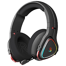 Геймърски безжични слушалки A4TECH Bloody MR710, Bluetooth v5.0, 2.4Ghz, RGB, Микрофон, Черен