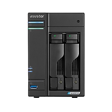 Asustor Lockerstor AS6702T, 2 Bay NAS, Intel Jasper Lake 4C 2.0 GHz, 4GB DDR4 SODIMM, M.2 NVMe x4 slots (Diskless), USB 3.2 Gen 2x2, Dual 2.5GbE Ports, WOW (Wake on WAN), AES-NI hardware encryption, MyArchive (support btrfs and snapshot), SSD Caching