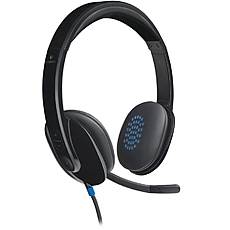 LOGITECH H540 Corded Headset - BLACK - USB