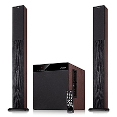 Multimedia - Speaker F&D T-400X (2.1, 100W, 400Hz-20kHz, Subwoofer: 20Hz-100Hz, USB/SD card reader, FM, Remote control, Wooden)