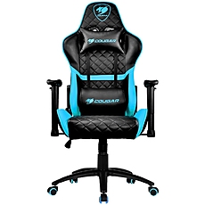 COUGAR Armor One Blue, Gaming Chair, Diamond Check Pattern Design, Breathable PVC Leather, Class 4 Gas Lift Cylinder, Full Steel Frame, 2D Adjustable Arm Rest, 180Вє Reclining, Adjustable Tilting Resistance