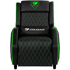 COUGAR Ranger - Green XB, Gaming Sofa, Headrest & Lumbar Design, Breathable Premium PVC Leather, Diamond Check Pattern Design, Recliner system 95°~160°, Weight Capacity 160 kg, Product Weight 32.5kg