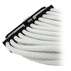 GELID 24pin Power extension cable 30cm individually sleeved UV WHITE, 18 AWG