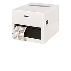 Citizen Label Desktop printer CL-E300 Direct thermal Print Speed 200mm/s, Print Width(max.) 4"(104 mm)/ Media Width (min-max) 1"- 5"(25.4-118.1 mm)/ Roll Size(max) 5"(125 mm), Core Size 1" (25mm), Resol.203dpi/ Interface USB/RS-232/LAN EN Plug(EU) White