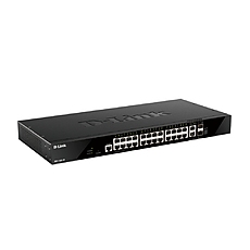 D-Link 20 ports GE PoE + 4 ports 2.5 GE PoE + 2 10GE ports + 2 SFP+ Smart Managed Switch