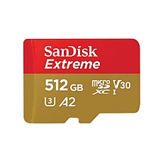 Карта памет SANDISK Extreme microSDXC, 512GB, Class 10 U3, V30 130 MB/s