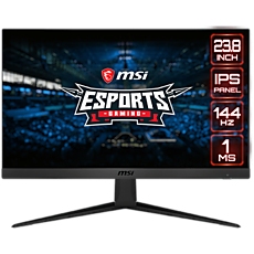 MSI Optix G241 Gaming Monitor, 23.8" 144Hz, FHD (1920x1080) 16:9, IPS Anti-glare, 1ms, 250nits, 1000:1, 178°/178°, AMD FreeSync, Anti-Flicker, 1x DP, 2x HDMI, 3Y Warranty